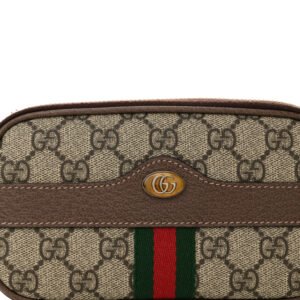 Gucci  GG Supreme Monogram Ophidia Belted iPhone Case 85 34 Dark Brown
