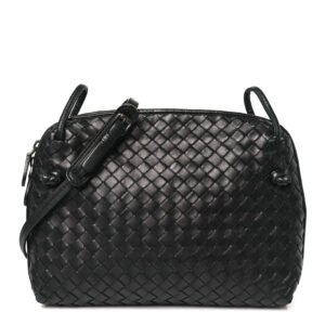 Bottega Veneta  Nappa Intrecciato Nodini Bag Black