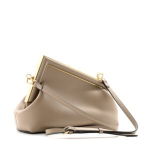 Fendi  Shiny Nappa Small Fendi First Dove Gray