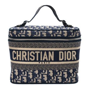 Christian Dior  Oblique Diortravel Vanity Case Blue
