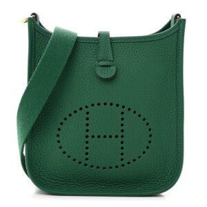 Hermes  Taurillon Clemence Evelyne TPM Vert Moyen