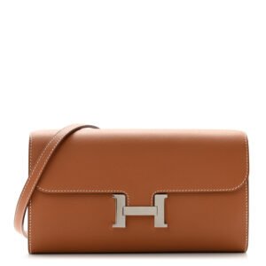 Hermes  Evercolor Constance Wallet To Go Gold