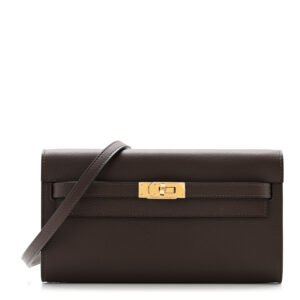 Hermes  Evercolor Kelly To Go Wallet Moka