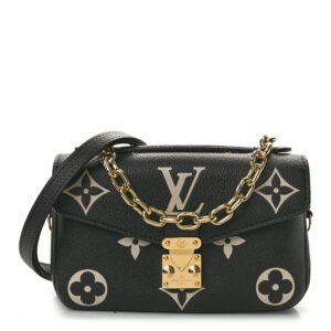 Louis Vuitton  Empreinte Monogram Giant Pochette Metis East West Black Beige